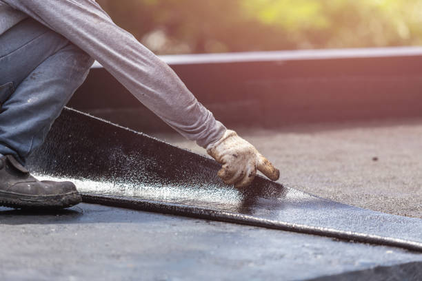 Professional Emergency Waterproofing technician working in Mosherville, MI